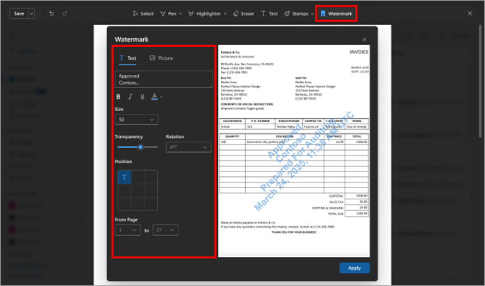 watermarks-OneDrive-sharePoint
