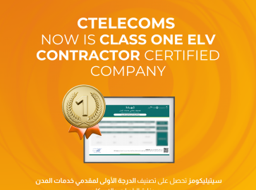 Ctelecoms Now is Class One ELV Contractor Certified Company