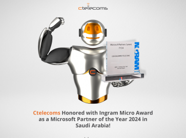 Ctelecoms Honored with Ingram Micro Award as a Microsoft Partner of the Year 2024 in Saudi Arabia!   